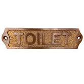Brass Door Sign: Restroom, Ladies, Gents & Toilet